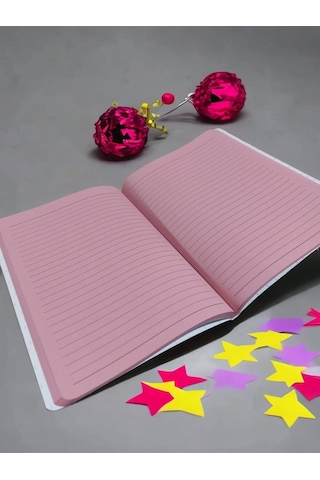 "iyi Ki Doğmuşsun" A5 Pembe Renk Kağıt Çizgili 80 Yaprak