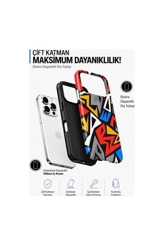 Apple iPhone Uyumlu, 17 Pro Pop Collection Çift Katmanlı Essential Tough Telefon Kılıfı