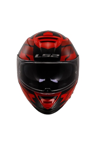 Ls2 Storm 2 Tracker Kask Kırmızı - Siyah