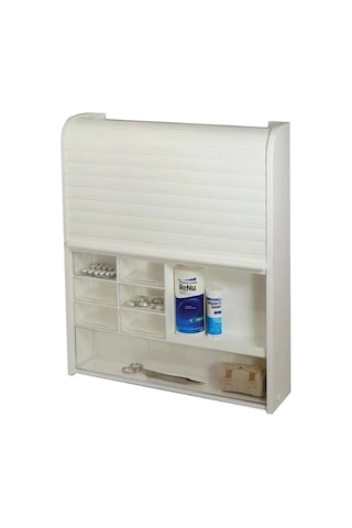 Primanova 092 Panjurlu Çok Amaçlı Kilitli Ecza ve Banyo Dolabı