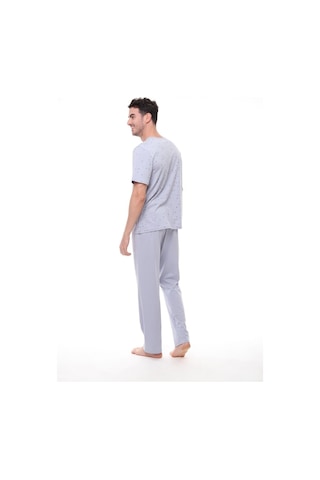 Pijadore 1411 Erkek Büyük Beden Kısa Kollu Düğmeli Pijama Takım 001