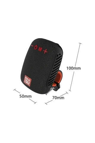Etashop Bisiklet Bluetooth Hoparlör Taşınabilir Su Geçirmez Çift Bağlantı Fm Radyo Siyah