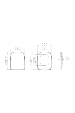 VitrA S20 147-003-909 Yavaş Kapanır Klozet Kapağı Beyaz