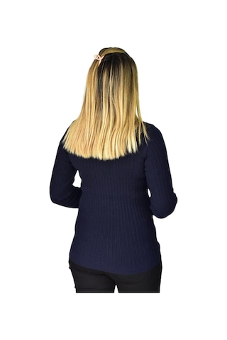 Kadın Büyük Beden Balıkçı Yaka Kazak R22897 Bgl-st03178-1 001