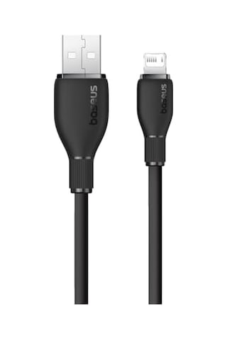 Pudding Hızlı Şarj Özellikli Lightning Kablo 2.4a, 1.2 Metre, Siyah