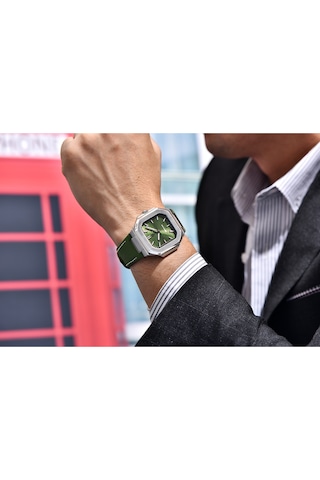 Pagani Design Pd-ys019 37mm Japon Vh31 Kronograf Kuvars Saat Safir Kristal 50m Su Geçirmez Işıklı Deri Erkek Saati Yeşil Diğer