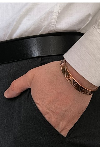 Bakır Bileklik Lazer Kesim 6 Bakır