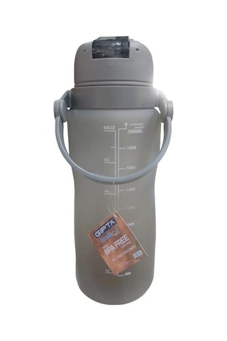 Gıpta Giant Tritan Sporcu Matarası Gri 2200 Ml K7575