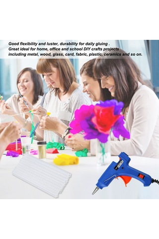 Padalink 50 Adet 7mm X 100mm Transparan Isı Macunu Çubuğu - 20w Isı Makinesi İçin, El İşleri, Sanat Ve Kraftlarda Tutuculuk Ve Sabitlik Sağlar