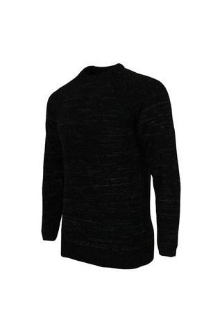 Erkek Kazak Sıfır Yaka Siyah Rar01115 001