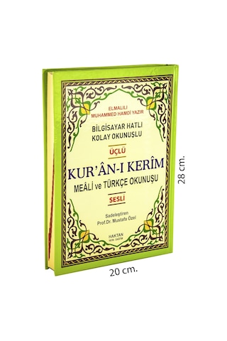 Arapça - Türkçe Okunuş Ve Mealli Kuranı Kerim Rahle Boy Sesli - Ü