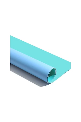 Gdx Stüdyo PVC  Fon Perde, Silinebilir, Kırışmaz (Mavi) 120x200Cm