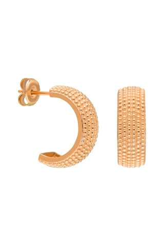 Nokta Halka Küpe 719852 Gold Gümüş