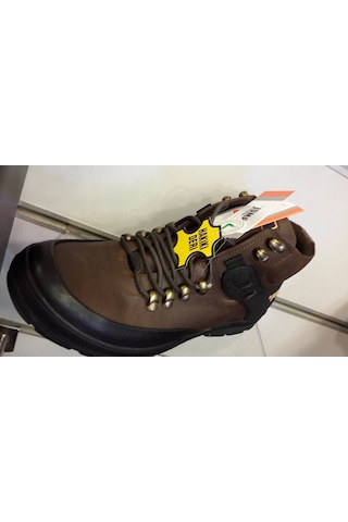 Jump 12055 B-Kahve Hakiki Deri Erkek Bot Kahverengi