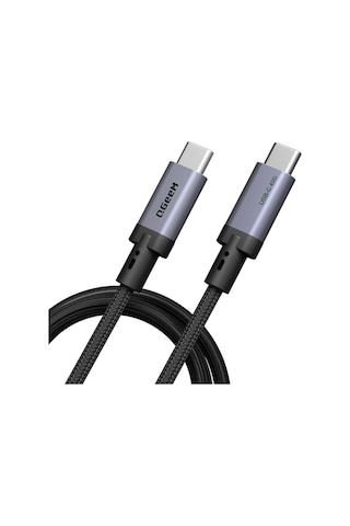 Qgeem Qg03 Type-c To Type-c Pd 40g 8k 60hz Data Kablosu Ve Çevirici 240w 2m Gri