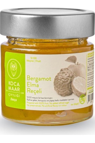 Kocamaar Çiftliği Bergamot Elma Reçeli Rafine Şeker İlavesiz 270 G