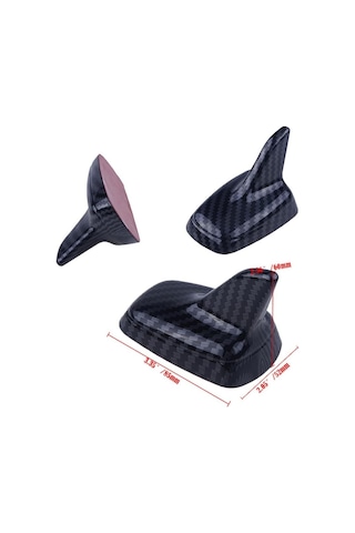 Karbon Fiber Desenli Oto Anten Süs Köpekbalığı Shark Araba Araç Dekoratif Süs Anteni Üniversal Ps-243