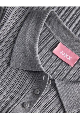 Jack & Jones Kadin Polo Triko - Hadley - 12280289 Medium Grey Melange