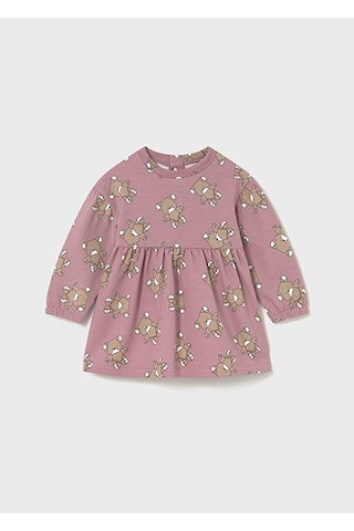Mayoral Pembe Kız Bebek Desenli Elbise 2916 Pembe