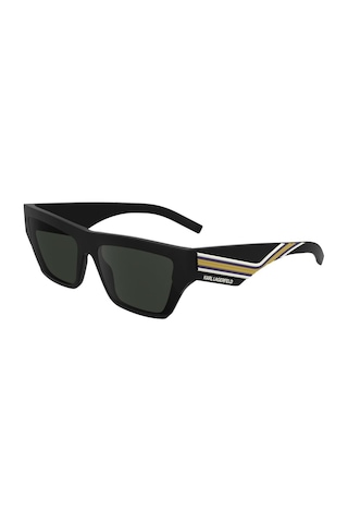 Karl Lagerfeld Kl 6163s 002 59 Unisex Kare Siyah Kemik Güneş Gözlüğü Siyah