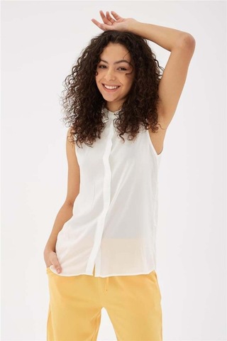 Fashıon Frıends Kadın Kolsuz Gömlek 24y0875k1 001