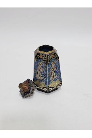 Antika Cloisonne Minyatür Kutu 12,5cm 174