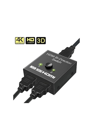 2 Port Çift Yönlü Hdmi Çoklayıcı Bölücü Splitter Switch Çoğaltıcı