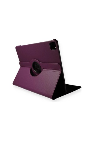 Newface Apple iPad Uyumlu Pro 11 2020 Kılıf 360 Tablet Deri Kılıf - Mürdüm Arka Kapak