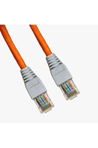 Cat6 Patch Kablo 7 Metre U/utp Lszh %100 Saf Bakır Cu/cu 1 Gigabit - Turuncu
