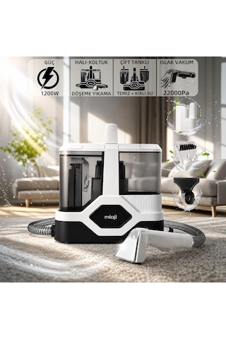 Mioji Cn5 1200w 22000pa Halı, Koltuk, Döşeme Yıkama Makinesi