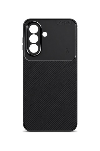 Samsung Galaxy A27 Uyumlu Kılıf Karbon Tasarım Kamera Korumalı Silikon Telefon Kılıfı Kapak Siyah