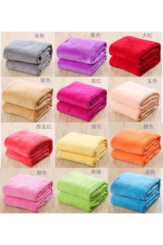 Ximistore9 Kahverengi Kuru Yaka Tek Renk Coral Yün Ev Tekli Battaniye 50x70cm 90gr - Konforlu, Dayanıklı, Ev Kullanıma Uygun Diğer