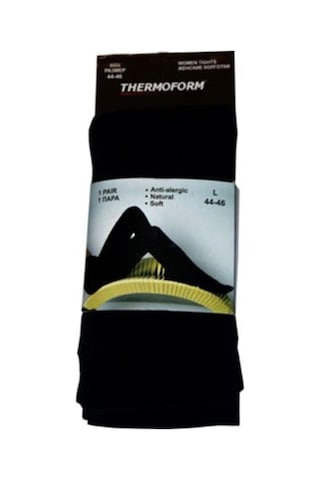 Thermoform Kadın Pamuklu Külotlu Çorap Siyah (479779124) Çok Renkli