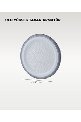 Yüksek Tavan Ufo Armatür 200w - 4000k Günışığı Gri