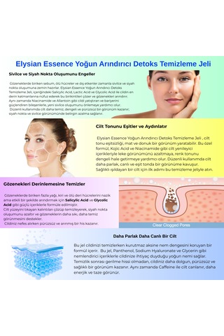Elysian Essence Yoğun Arındırıcı Yüz Temizleme Jeli 3'lü Set