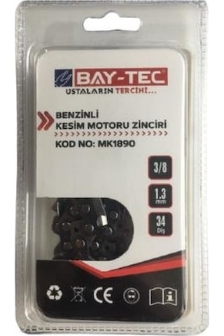 Bay-tec Mk1890 Benzinli Kesim Motoru Zinciri 3/8 1.3 Mm 34 Diş