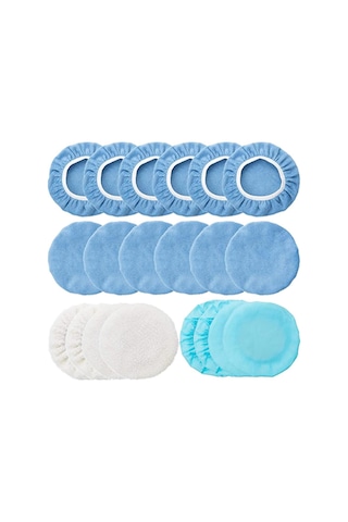 Symbee 20 Parçalık Araç Ve Mobilya Cilalama Seti - 12 Mikrofiber, 4 Yün, 4 Dokumasız Cila Bezi İle Eksiksiz Bakım