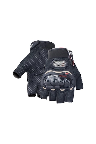 MOONRIDER Efili Yarım Parmak Korumalı Pro Motorcu Motosiklet Eldiveni