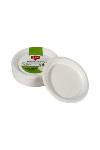 Roll-up Nature Ekolojik Karton Kağıt Parti Tek Kullanımlık Tabak - 22 Cm. - 50 Adetlik 3 Paket Diğer