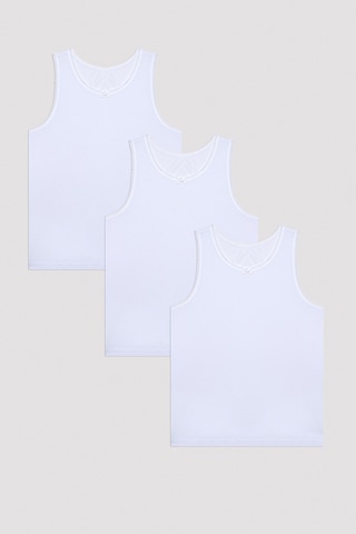 Penti Kız Çocuk W Basic 3lü Çok Renkli Atlet Pl61395u24ıy-mıx Çok Renkli
