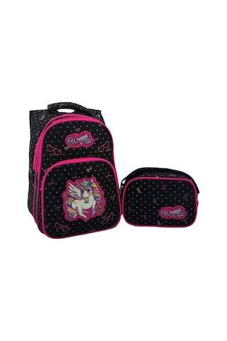 Waddell Unicorn Benekli İlkokul Sırt ve Beslenme Çantası 5051