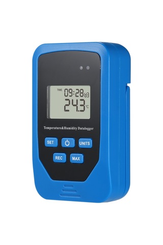 Mini Usb Nem Sıcaklık Veri Kaydedici Rh Temp Datalogger Mavi