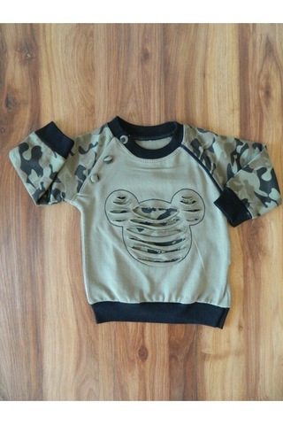 Erkek Bebek Kamuflaj Takım 2'li Yeşil