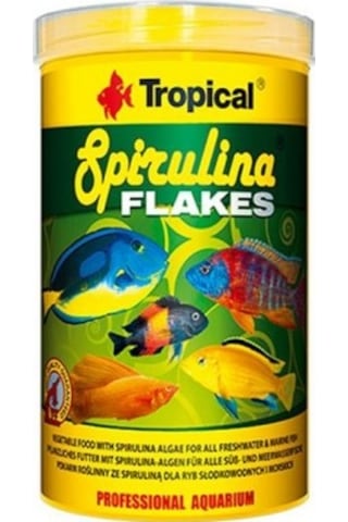 Tropical Spirulina Flakes 250gr Kovadan Bölme Yem