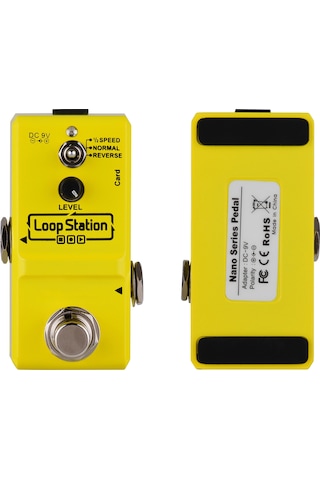 Ammoon Loop Station Mini Gitar Looper Efekt Pedalı I7093y