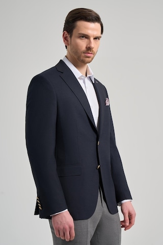 İmza Düz Bez Ayağı Mono Yaka Tam Astar Esnek 6 Drop Comfort Fit Ceket 1002245902 Koyu Lacivert