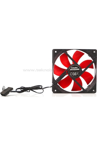 Dark 120Mm Kırmızı Kanatlı Kasa Fanı Dkccf123R