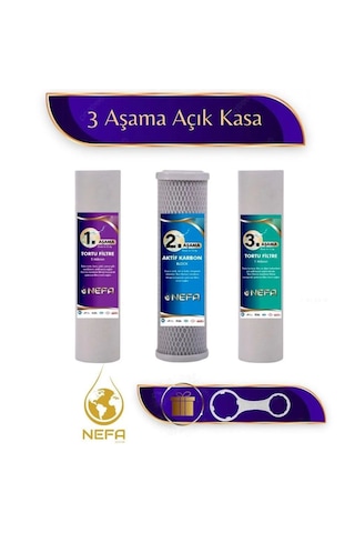Açık Kasa Su Arıtma Ve İhlas Aura Cebilion 3'lü Filtre Seti