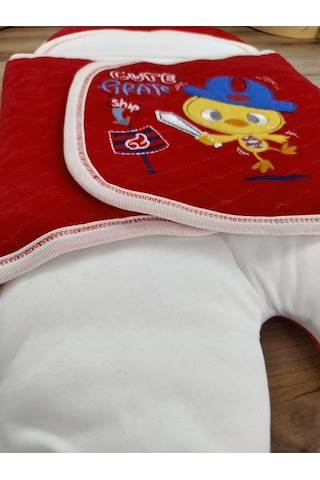 Bebek Kundak Battaniyesi Ayaklı Dış Bebek Kundağı Hastane Çıkışı Kundak Battaniye Unisex Kırmızı