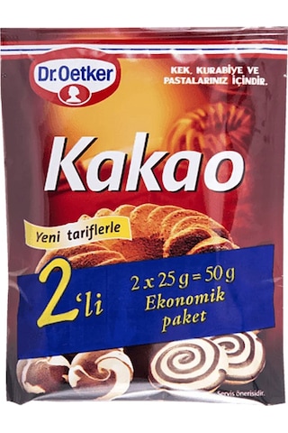 Dr. Oetker Kakao 4'lü 2 x 25 G
